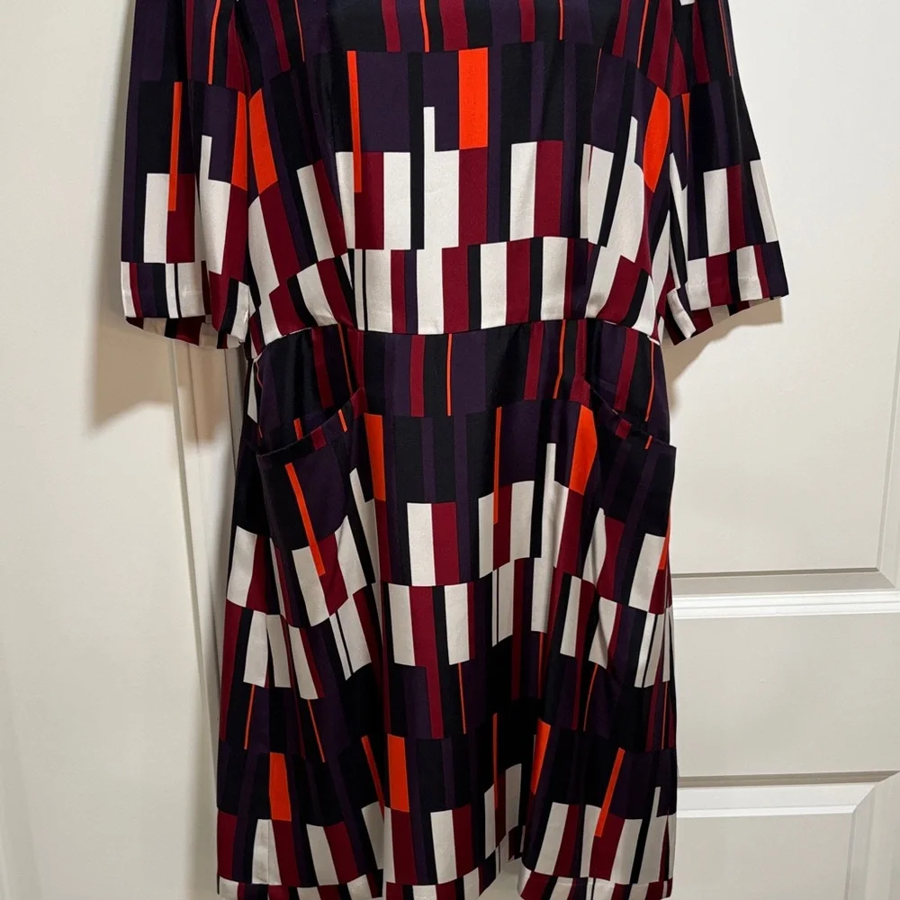 Rag & Bone Bus Seat Anne Print Silk Dress - Picture 7 of 8